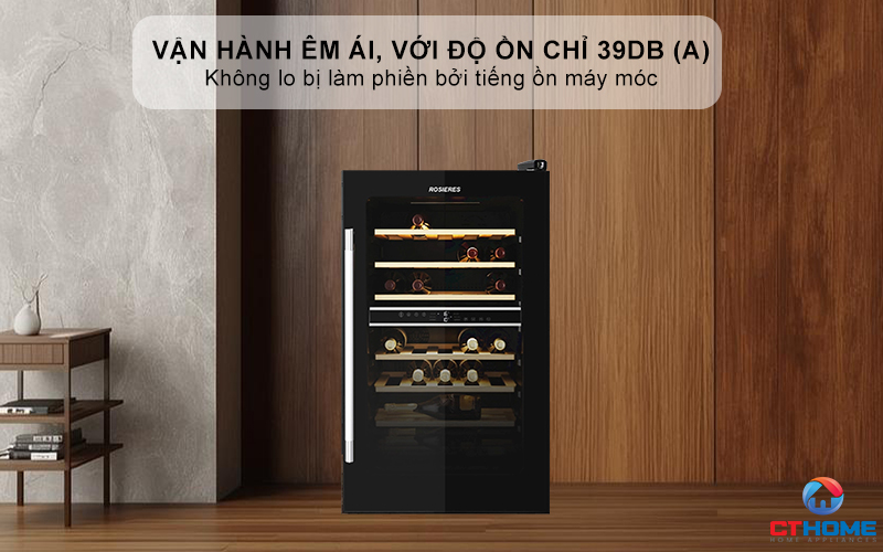 Vận hành êm ái, với độ ồn chỉ 39dB (A)
