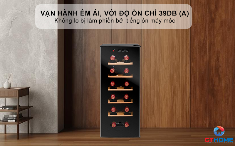 Vận hành êm ái, với độ ồn chỉ 39dB (A)