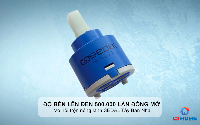 ộ bền lên đến 500.000 lần đóng mở với lõi trộn nóng lạnh SEDAL Tây Ban Nha