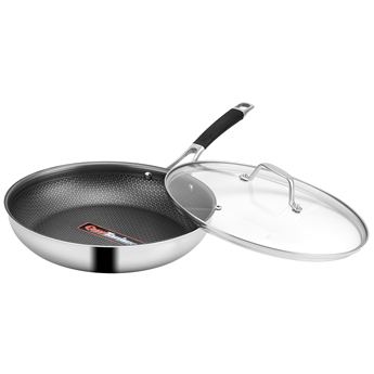 CHẢO CHỐNG DÍNH INOX CAO CẤP EUROSUN MS1828-QUEEN 28CM