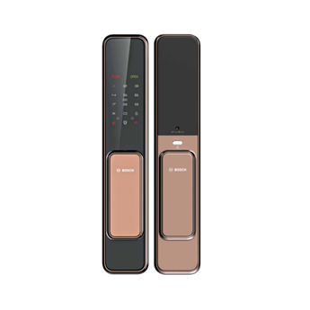 KHOÁ CỬA ĐIỆN TỬ BOSCH EL600 NHẬN DIỆN VÂN TAY MÀU GOLD KẾT NỐI ĐIỆN THOẠI 