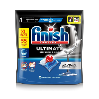 VIÊN RỬA BÁT FINISH ULTIMATE 55 VIÊN HƯƠNG THƯỜNG