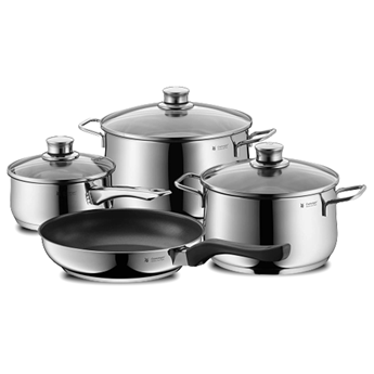 BỘ NỒI TỪ WMF DIADEM PLUS COOKWARE 4 MÓN - 0730276040