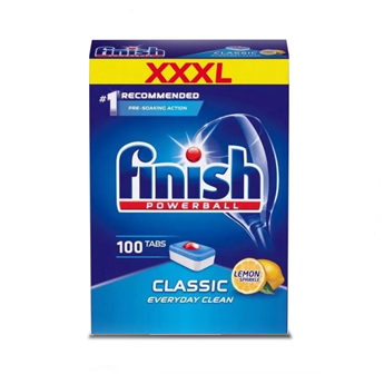 VIÊN RỬA CHÉN FINISH CLASSIC 100 VIÊN HƯƠNG CHANH CHÍNH HÃNG