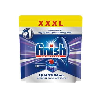 VIÊN RỬA CHÉN BÁT FINISH QUANTUM MAX 60 VIÊN CHÍNH HÃNG