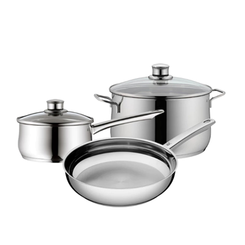 BỘ 3 MÓN WMF DIADEM PLUS (NỒI 20CM  CHẢO THÉP 24CM  QUÁNH 16CM) 