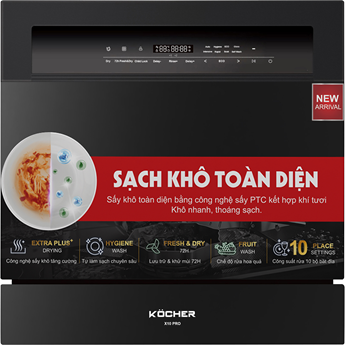 MÁY RỬA BÁT MINI ĐỂ BÀN KOCHER KDEU-X10PRO 10 BỘ 