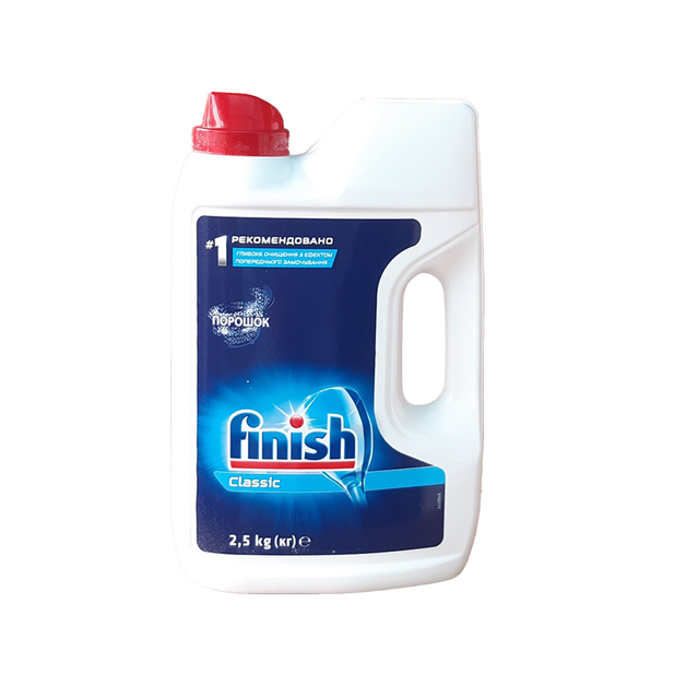 BỘT RỬA CHÉN BÁT FINISH CLASSIC 2.5KG KHÔNG HƯƠNG